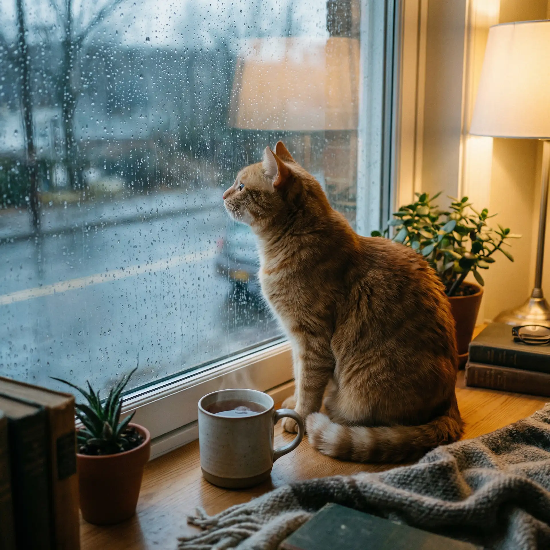 猫咪望着窗外的雨 - 黑帮老大我的365天在线观看